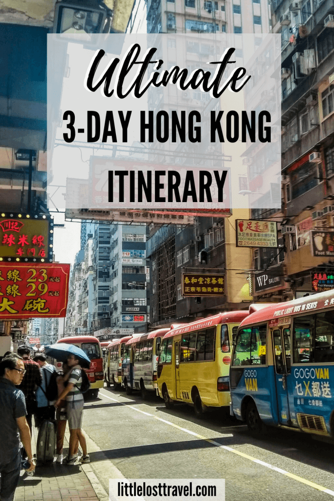 Pinterest pin for hong kong itinerary