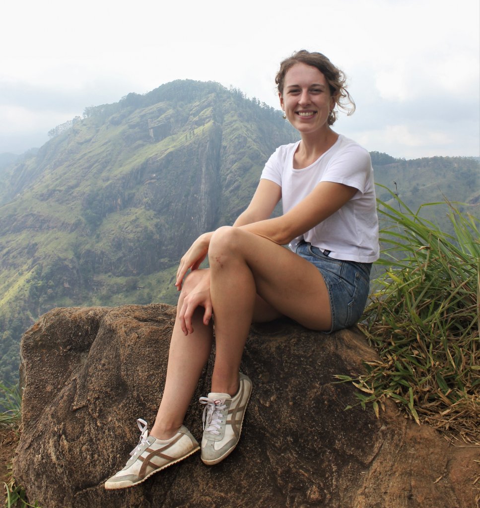 Little Adams Peak in Ella Charlie on rock Sri Lanka Travel Guide Charlie on Travel