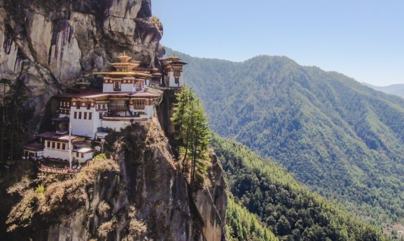 Bhutan Tiger's Nest Monastery - one of the most responsible tourism destinations in the world.