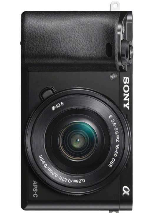 Product image of a Sony a6000 mirrorless camera. 