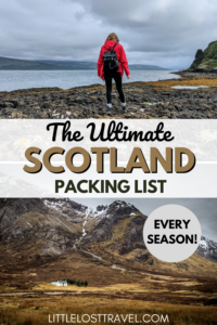 Wondering what to wear in Scotland? Check out this complete packing list for every season, featuring top tips and essentials you need to help you be prepared.