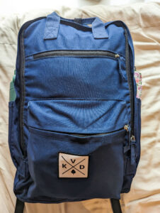 kovered backpack packed