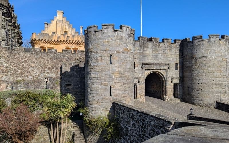 Stirling Castle entrance, one of the tours from Scottish Odyssey. 